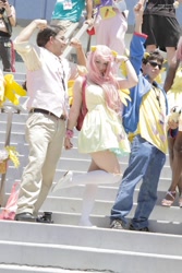 Size: 2304x3456 | Tagged: safe, artist:hybridrain, fluttershy, human, anime expo, cosplay, irl, irl human, photo