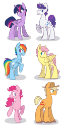 Size: 1400x2800 | Tagged: safe, artist:looji, derpibooru import, applejack, applejack (male), bubble berry, butterscotch, dusk shine, elusive, fluttershy, pinkie pie, prince dusk, rainbow blitz, rainbow dash, rarity, twilight sparkle, twilight sparkle (alicorn), alicorn, earth pony, pegasus, pony, unicorn, mane six, rule 63