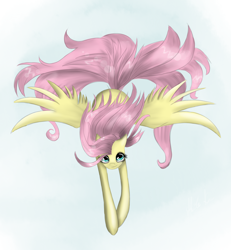 Size: 2000x2161 | Tagged: safe, artist:alicekvartersson, fluttershy, pegasus, pony, female, mare, pink mane, solo, yellow coat