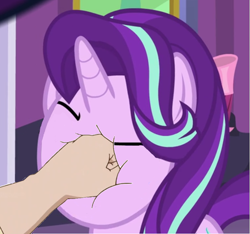 Size: 803x753 | Tagged: safe, edit, edited screencap, screencap, starlight glimmer, pony, unicorn, no second prances, abuse, downvote bait, drama, exploitable meme, glimmerbuse, glimmerposting, meme, op is a cuck, op is trying to start shit, starlight drama