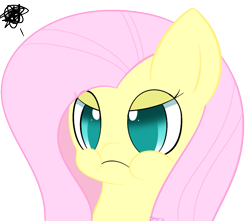 Size: 903x800 | Tagged: safe, artist:pokumii, fluttershy, pegasus, pony, female, mare, pouting, solo