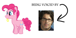 Size: 1500x750 | Tagged: safe, bubble berry, pinkie pie, earth pony, pony, rule 63, sean schemmel, voice actor