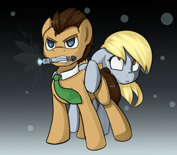 Size: 6893x6000 | Tagged: safe, artist:acharmingpony, derpy hooves, doctor whooves, pegasus, pony, absurd resolution, doctor who, female, mare, sonic screwdriver