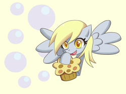 Size: 2073x1554 | Tagged: safe, artist:chktokio, derpy hooves, pegasus, pony, female, mare, muffin, solo