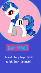 Size: 448x788 | Tagged: safe, dj pon-3, rarity, vinyl scratch, pony, unicorn, 1000 hours in ms paint, blind bag, blind bag card, fake, ms paint, recolor, seems legit, solo, toy