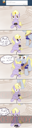 Size: 800x3160 | Tagged: safe, artist:a6p, derpy hooves, dinky hooves, pegasus, pony, ask dinky doo, comic, dark souls 2, female, magic, mare, scrunchy face, video game