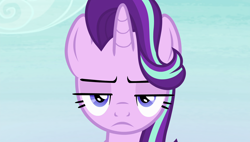 Size: 1920x1090 | Tagged: safe, screencap, starlight glimmer, pony, unicorn, uncommon bond, solo, unamused