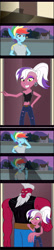 Size: 2438x11341 | Tagged: safe, artist:urhangrzerg, derpibooru import, lord tirek, rainbow blitz, rainbow dash, oc, equestria girls, absurd resolution, comic, daddy tirek, date, equestria girls-ified, equestria guys, female, male, parent:lord tirek, rule 63