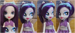 Size: 900x399 | Tagged: safe, artist:antych, rarity, equestria girls, doll, humanized, irl, photo, pony eyes, repaint