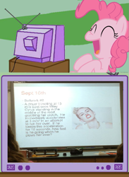 Size: 563x770 | Tagged: safe, pinkie pie, earth pony, pony, exploitable meme, math, meme, miley cyrus, obligatory pony, school, tv meme