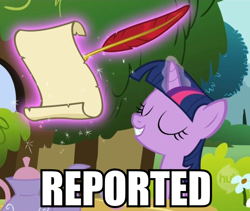 Size: 600x506 | Tagged: safe, derpibooru import, twilight sparkle, pony, unicorn, female, horn, image macro, mare, purple coat, purple mane, reaction image, solo