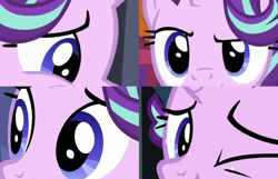 Size: 1200x775 | Tagged: safe, edit, edited screencap, screencap, starlight glimmer, pony, unicorn, female, loss (meme), mare, meme, one eye closed, solo, wink