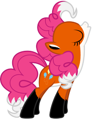 Size: 5336x6853 | Tagged: safe, artist:gray-gold, pinkie pie, absurd resolution, clothes, costume, furry pie, simple background, solo, species swap, the fox, transparent background, vector, what does the fox say?, ylvis