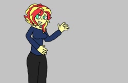 Size: 1188x768 | Tagged: safe, artist:brony96, sunset shimmer, equestria girls, alternate hairstyle, solo