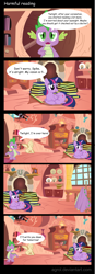 Size: 1298x3716 | Tagged: safe, artist:agrol, derpibooru import, spike, twilight sparkle, twilight sparkle (alicorn), alicorn, dragon, pony, comic, dialogue, female, mare