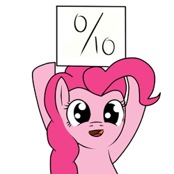 Size: 512x512 | Tagged: safe, pinkie pie, score, earth pony, pony, female, mare, pink coat, pink mane, simple background, solo, transparent background