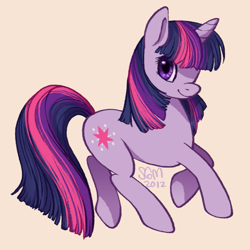 Size: 859x858 | Tagged: safe, artist:cloudedart, derpibooru import, twilight sparkle, pony, unicorn, female, horn, mare, purple coat, purple mane, solo