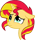 Size: 35x40 | Tagged: safe, edit, sunset shimmer, pony, emoticon, floppy ears, sad, simple background, solo, transparent background