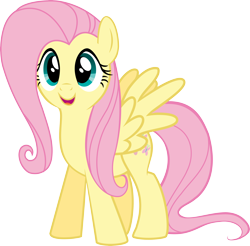 Size: 5936x5836 | Tagged: safe, artist:vulthuryol00, fluttershy, pegasus, pony, absurd resolution, simple background, solo, transparent background, vector