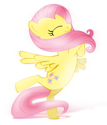 Size: 1024x1201 | Tagged: safe, artist:nicolaykoriagin, fluttershy, pegasus, pony, female, mare, pink mane, solo, yellow coat