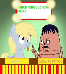 Size: 847x942 | Tagged: safe, artist:ponylover5, derpy hooves, pegasus, pony, crossover, female, game show, mare, wat, wonder showzen