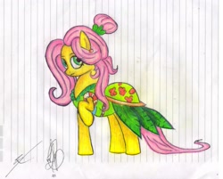 Size: 2032x1632 | Tagged: safe, artist:thedrunkcoyote, fluttershy, pegasus, pony, clothes, dress, solo