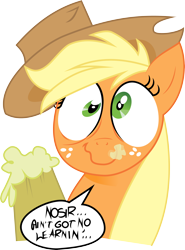 Size: 5564x7507 | Tagged: safe, artist:andypriceart, artist:artitsmagic, applejack, earth pony, pony, absurd resolution, cider, speech bubble