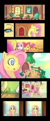 Size: 600x1425 | Tagged: safe, artist:bakki, apple bloom, fluttershy, scootaloo, sweetie belle, pegasus, pony, comic, cutie mark crusaders