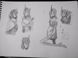 Size: 3968x2976 | Tagged: safe, artist:白乌鸦之翼, king sombra, queen chrysalis, human, chrysombra, female, humanized, male, shipping, straight