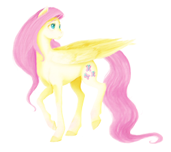 Size: 2700x2400 | Tagged: safe, artist:blondiegurl1129, fluttershy, pegasus, pony, colored hooves, female, mare, simple background, solo, transparent background