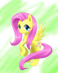 Size: 800x1000 | Tagged: safe, artist:hashioaryut, fluttershy, pegasus, pony, blushing, pixiv, solo