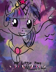 Size: 864x1100 | Tagged: safe, artist:mlp-frank, derpibooru import, twilight sparkle, twilight sparkle (alicorn), alicorn, pony, female, mare, poster, solo