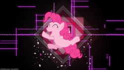 Size: 1920x1080 | Tagged: safe, artist:divideddimensions, artist:game-beatx14, artist:tryhardbrony, pinkie pie, earth pony, pony, solo, wallpaper