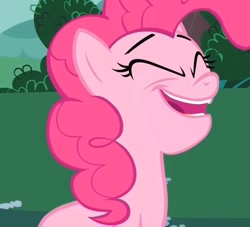 Size: 804x730 | Tagged: safe, pinkie pie, earth pony, pony, detailed background, faic, female, mare, solo