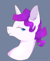 Size: 670x818 | Tagged: safe, artist:sion, elusive, rarity, pony, unicorn, rule 63, solo