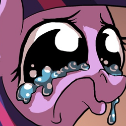 Size: 325x325 | Tagged: safe, artist:docwario, derpibooru import, twilight sparkle, cropped, crying, faic, frown, pouting, sad, solo