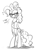 Size: 621x857 | Tagged: safe, artist:xieril, pinkie pie, earth pony, pony, bipedal, blushing, clothes, covering, cute, diapinkes, glasses, monochrome, oversized clothes, oversized shirt, presenting, shirt, shy, solo