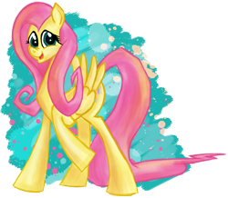 Size: 1961x1709 | Tagged: safe, artist:rariedash, fluttershy, pegasus, pony, female, mare, pink mane, solo, yellow coat