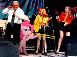 Size: 800x591 | Tagged: safe, artist:davca, pinkie pie, human, boris yeltsin, irl, irl human, photo, ponies in real life, russia