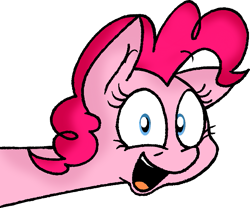 Size: 721x599 | Tagged: safe, artist:strangiesleepy, pinkie pie, earth pony, pony, female, mare, pink coat, pink mane, simple background, solo, transparent background