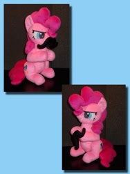 Size: 657x876 | Tagged: safe, artist:mantaro85, pinkie pie, irl, moustache, photo, plushie