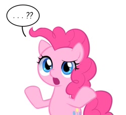 Size: 550x500 | Tagged: safe, artist:apzzang, pinkie pie, earth pony, pony, ask-grow-pinkie, female, mare, pink coat, pink mane, solo