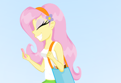 Size: 1002x688 | Tagged: safe, artist:xxthatsmytypexx, fluttershy, equestria girls, phone, solo