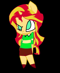 Size: 566x689 | Tagged: safe, artist:kjmlpfan13, sunset shimmer, equestria girls, chara, charaset, solo, undertale