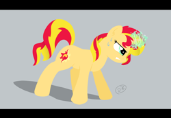 Size: 1600x1100 | Tagged: safe, artist:ruushiicz, sunset shimmer, pony, glowing horn, solo