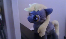 Size: 1280x768 | Tagged: safe, artist:onlyfactory, derpy hooves, pegasus, pony, bootleg, female, glasses, irl, mare, plushie, solo