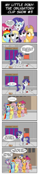 Size: 994x4371 | Tagged: safe, artist:belugatoons, derpibooru import, applejack, derpy hooves, fluttershy, pinkie pie, rainbow dash, rarity, twilight sparkle, twilight sparkle (alicorn), alicorn, cockroach, earth pony, pegasus, pony, unicorn, comic, elevator, female, mane six, mare, trash