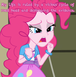 Size: 1050x1062 | Tagged: safe, pinkie pie, equestria girls, cards against equestria girls, semi-vulgar, solo