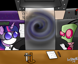 Size: 1200x1000 | Tagged: safe, artist:icebreak23, derpibooru import, twilight sparkle, crossover, invader zim