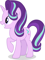 Size: 3882x5101 | Tagged: safe, artist:caliazian, starlight glimmer, pony, unicorn, to change a changeling, female, mare, show accurate, simple background, smiling, solo, transparent background, vector